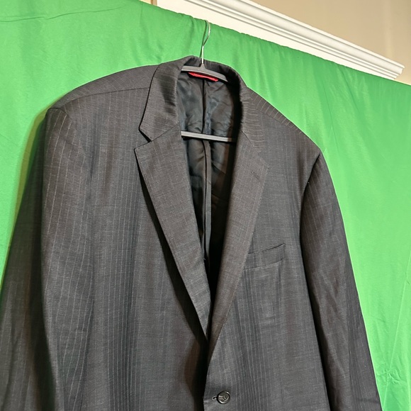 SAMUELSOHN $1200 Super 130s wool pinstriped blazer jacket - Picture 2 of 12